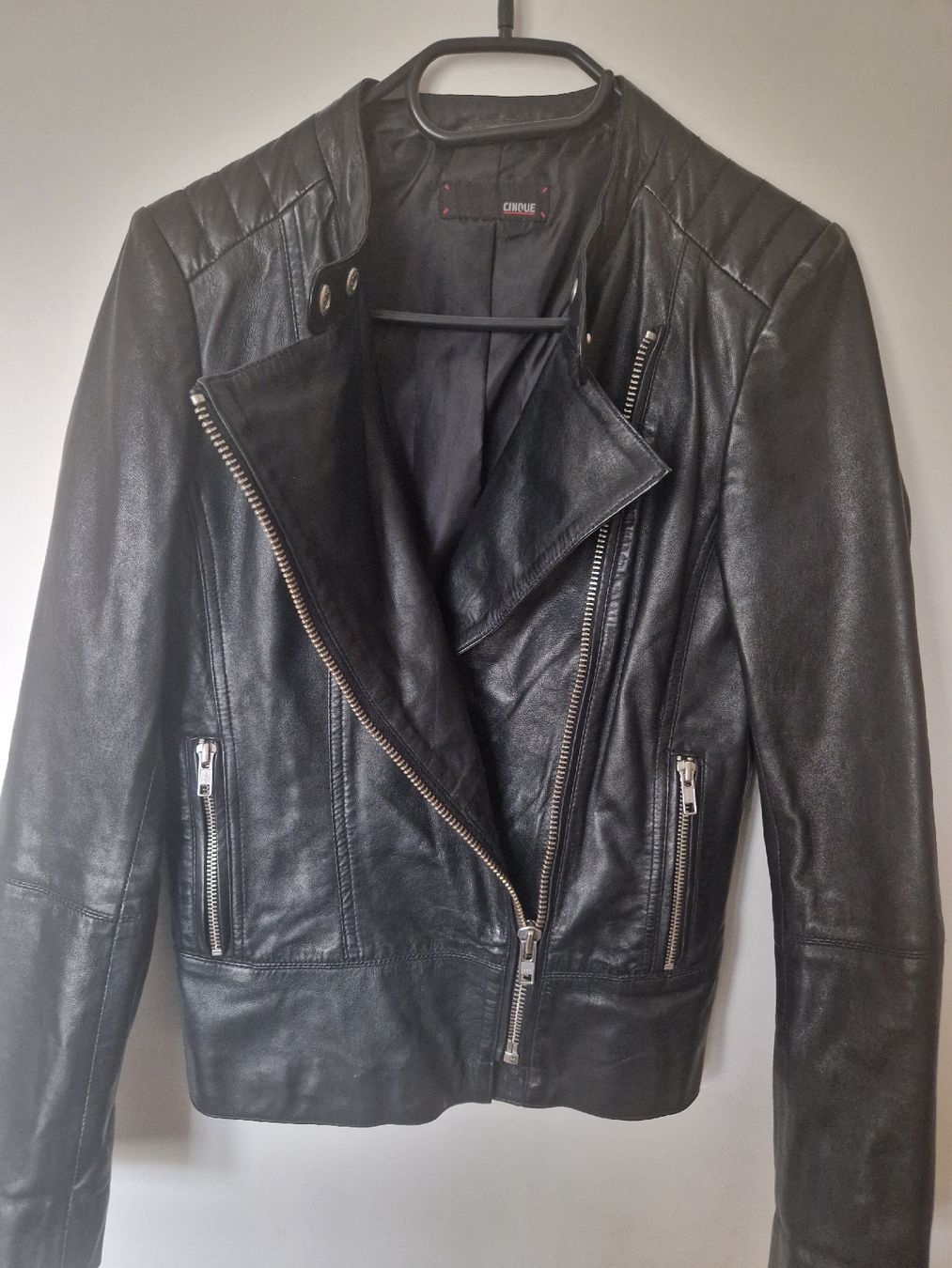 Cinque Giacche: Cinque Lederjacke, schwarz, Grösse 34 – Usato da Kloten venduto da somsing 8