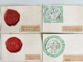 LÉGATION & CONSULAT SUISSE à l'étranger- 4X Cachets 19ème S.