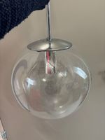 Vintage Glaskugel Lampe, Glashütte Limburg 35cm