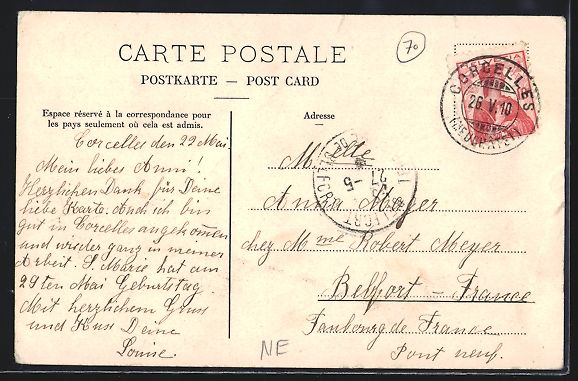 Cartoline postali: AK Auvernier, Débarcadère, 1910 – Usato da Berlin venduto da bartko-reher 1