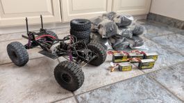 RC Crawler Chassis LCG Competition mit Zubehör und Akkus