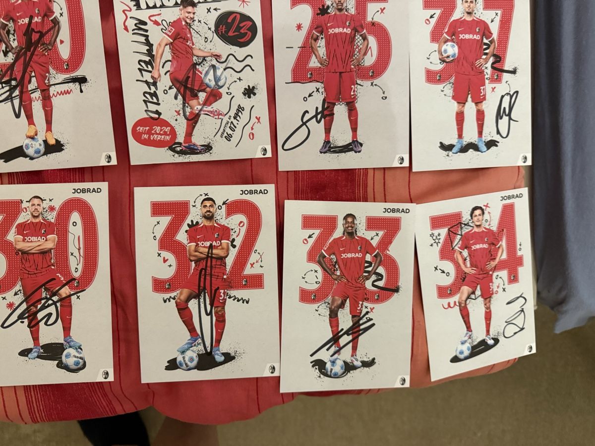 Autographes: Autogrammkarten SC Freiburg signiert  – D'occasion à Rüschlikon par Andi_2000 7