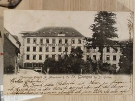 Alte PK / Chocolade Fabrik Maestrani & Co St Georgen SG 1902