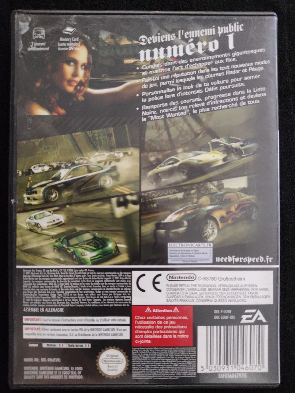 Nintendo Giochi: Jeu vidéo Need for Speed Most Wanted Nintendo GameCube FR – Usato da Fribourg venduto da PastGame 1