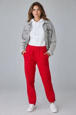 Pantalon jogging rouge Urban Classics XS