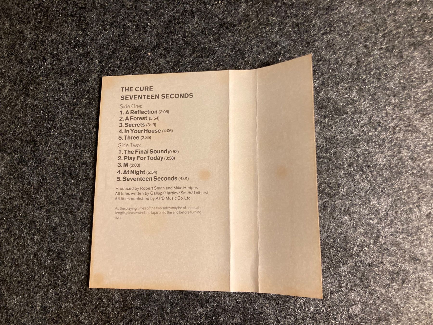Musicassette: The Cure - Seventeen Seconds (MC) – Usato da Fribourg venduto da Karushi 6