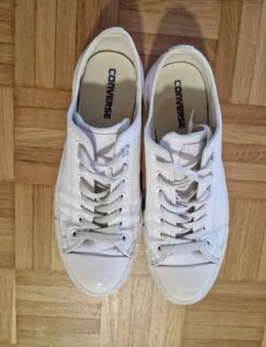 Converse Scarpe da uomo: Original Converse Schuhe Leder weiss 43 – Usato da Winterthur venduto da DanEri 1