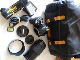 NIKON D3100 SPI REF DIG KAM.18-105MM LENS.14.2MP.4GBKA.LÄÜFT