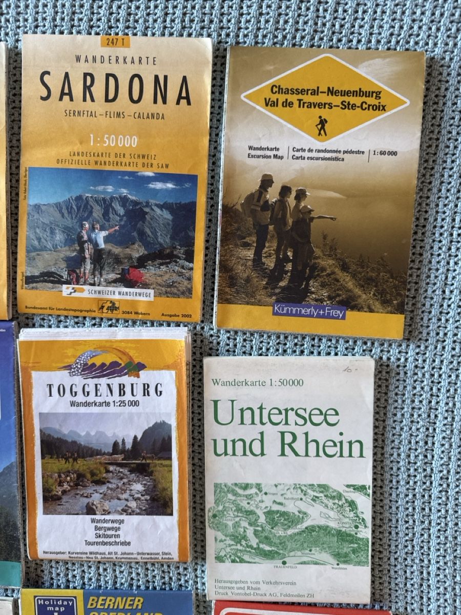 Cartine & Atlanti: Wanderkarten Schweiz, Konvolut – Usato da Eschenz venduto da Belladog 2