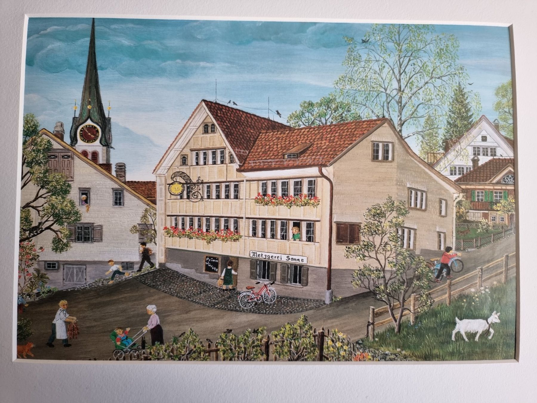 Poster & Bilder: FLÖCKLI DAS GEISSLEIN BILD VON LILLY LANGENEGGER – Gebraucht aus Gersau von grafik-kunst 1