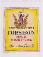Etikette für Wein - Corseaux "Clos de Chatonneyre" /bd
