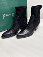 Bottines Paul Green, cuir croco noir, taille 40, neuves!