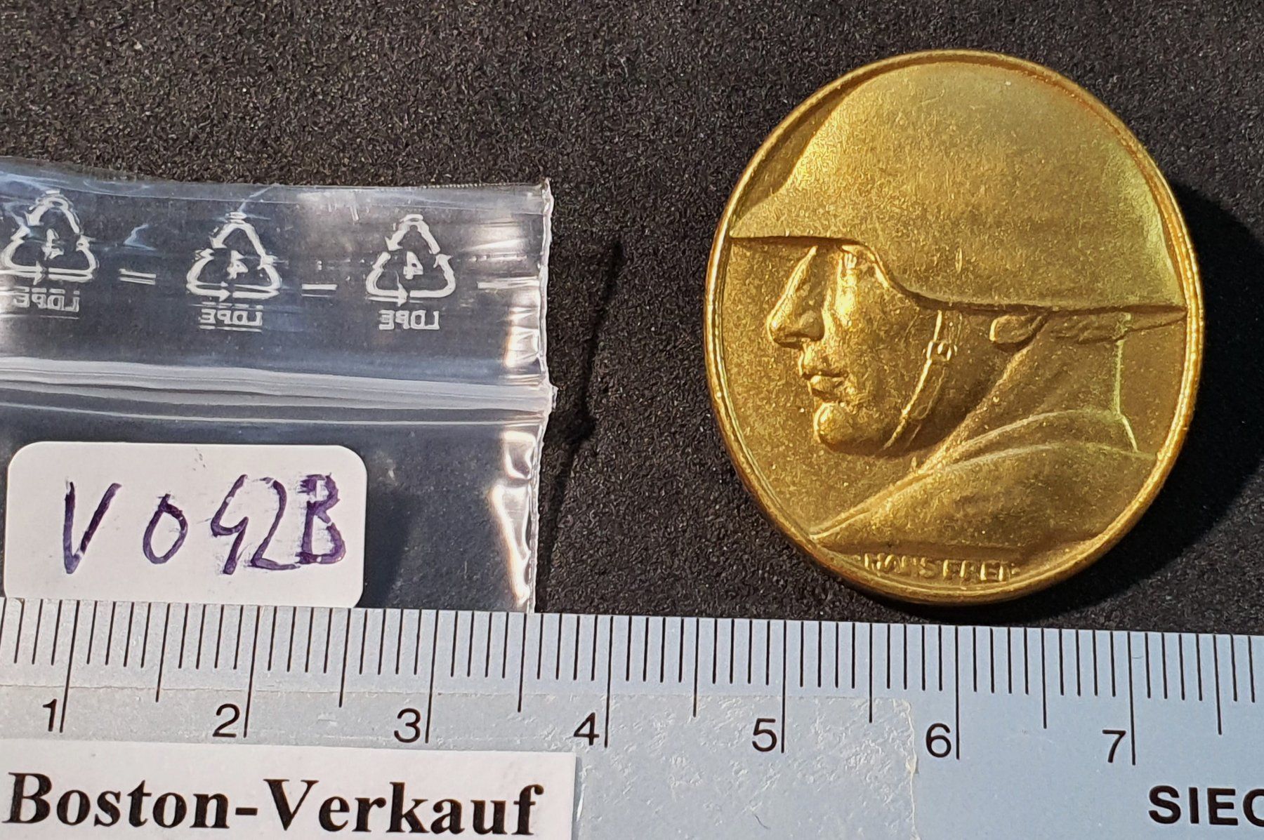 Schweizer Armee Plaketten & Abzeichen: V042B - Brosche Schweizer Nationalspende Silber vergoldet – Gebraucht aus Reinach BL von Boston-Verkauf 3