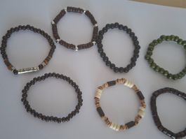 7 Schöne Armbänder dehnbar Neu
