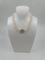 AUSSERGEWÖHNLICHES PERLENCOLLIER MIT DIAMANTVERSCHLUSS