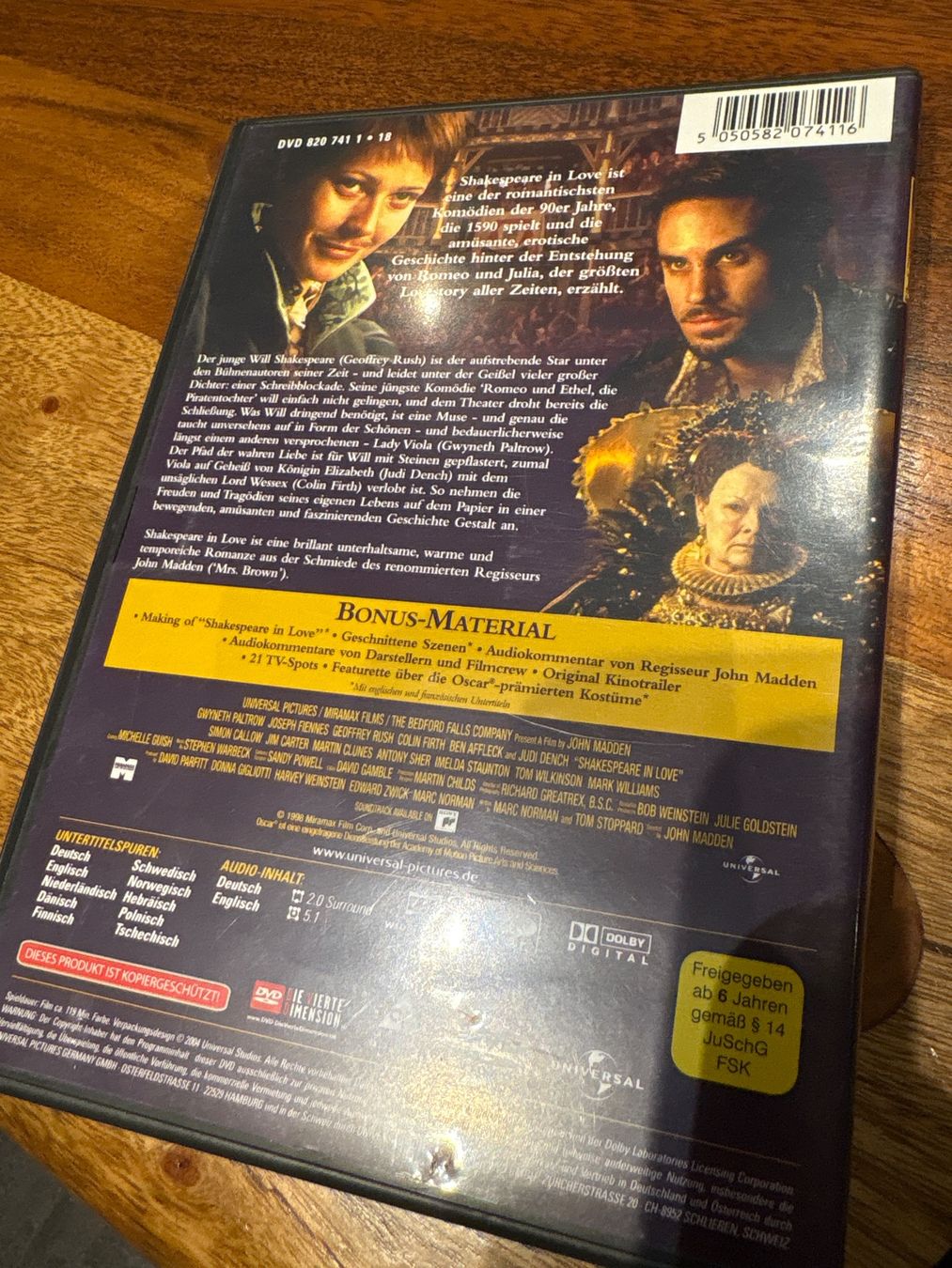 Alle DVDs: Shakespeare in Love DVD - Romantik – Gebraucht aus Andwil SG von schmei 1