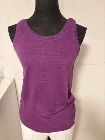 Loro Piana Tank Top purple linen silk size 40 good condition