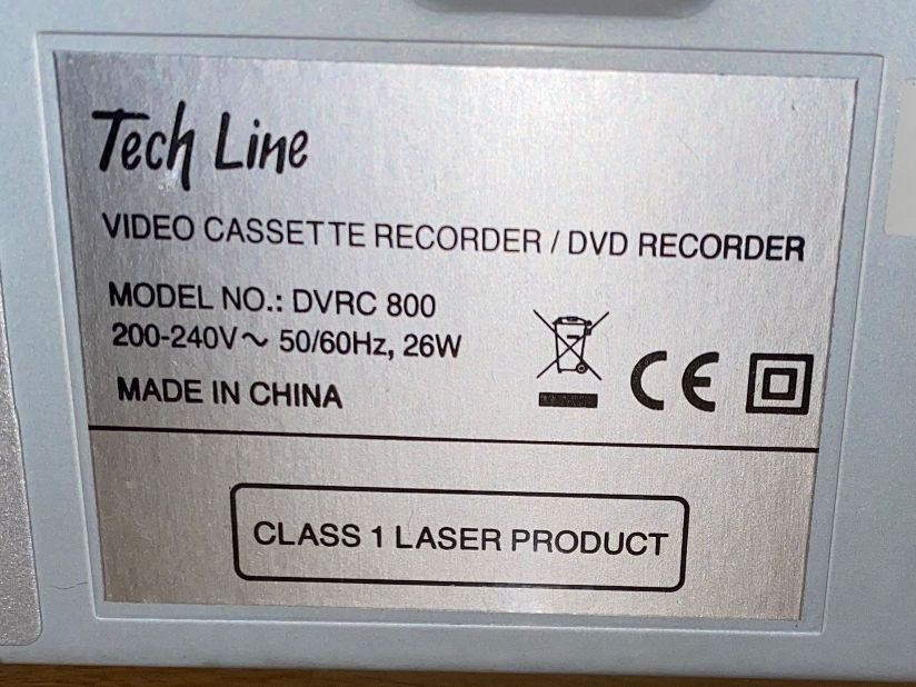 Registratori: VHS / DVD Recorder - Tech Line DVRC 800 – Usato da Rotkreuz venduto da mia_dc2r 5