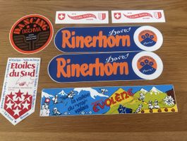7 Vintage Tourismus Aufkleber Schweiz – Davos Wallis
