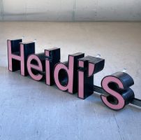 Vintage Laden Leuchtreklame 'Heidi’s'