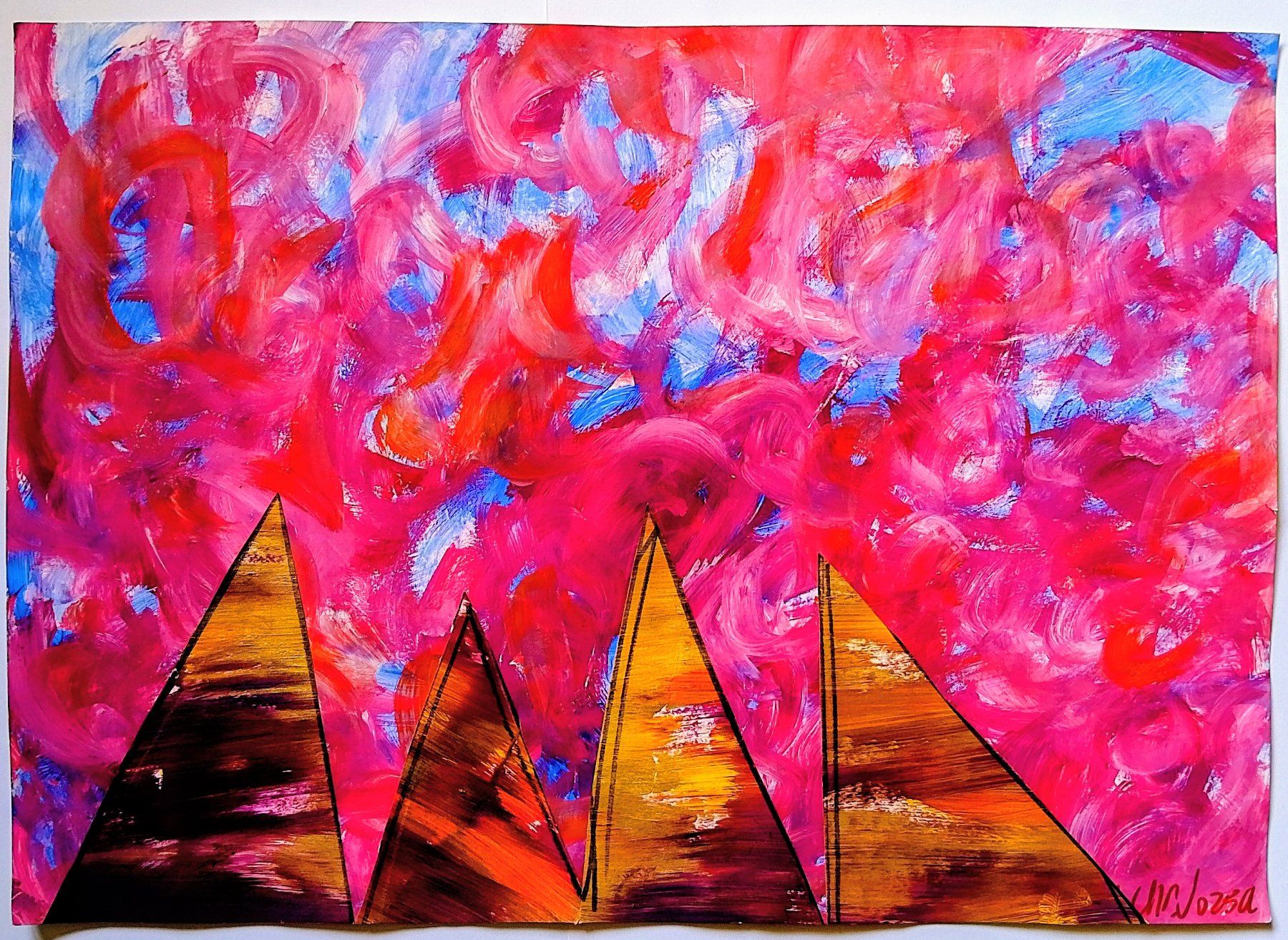 Foto & Immagini: Duo Acryl Color Pyramiden Bilder – Usato da Kriens venduto da Geduldsfaden 1