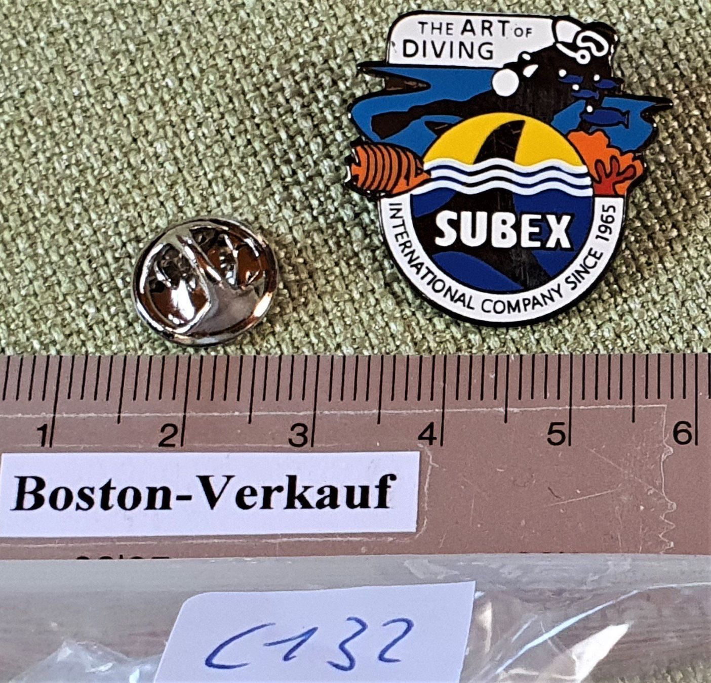 Placchette & Badge: C132 - Pin SUBEX Tauchen Diving Since 65 – Usato da Reinach BL venduto da Boston-Verkauf 2