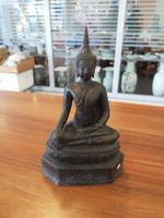Antiker Bronze Buddha Shan Burma Thailand Deko 20.Jhd 29cm