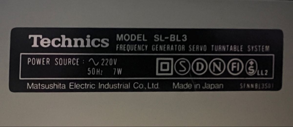 Technics Giradischi: Technics SL-BL3 Plattenspieler – Difettoso da Bern venduto da fab_cad 2