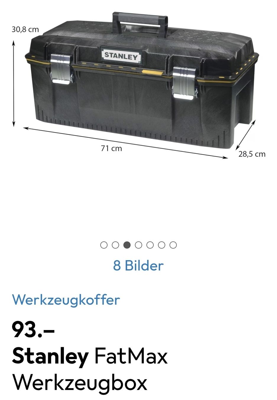 Stanley Tous les outils: Stanley FatMax Werkzeugbox – D'occasion à Kirchdorf BE par rs_racing 1