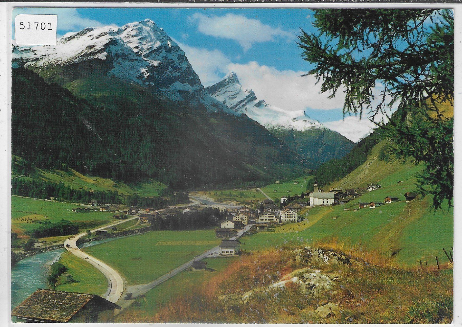 Cartoline postali: Splügen Dorf - Generalansicht – Usato da Ettingen venduto da Kartenplanet