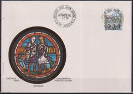 Q8) FDC Zwillinge Tierkreiszeichen, ET Vollstempel,sehe Scan