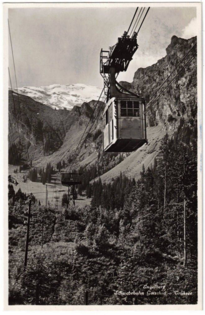 Cartoline postali: Engelberg - Luftseilbahn Gerschnialp--Trübsee – Usato da Binningen venduto da Mountainrider