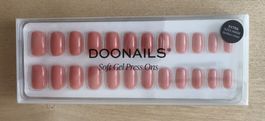 Doonails Soft Gel Press Ons – Short Square - Peach please