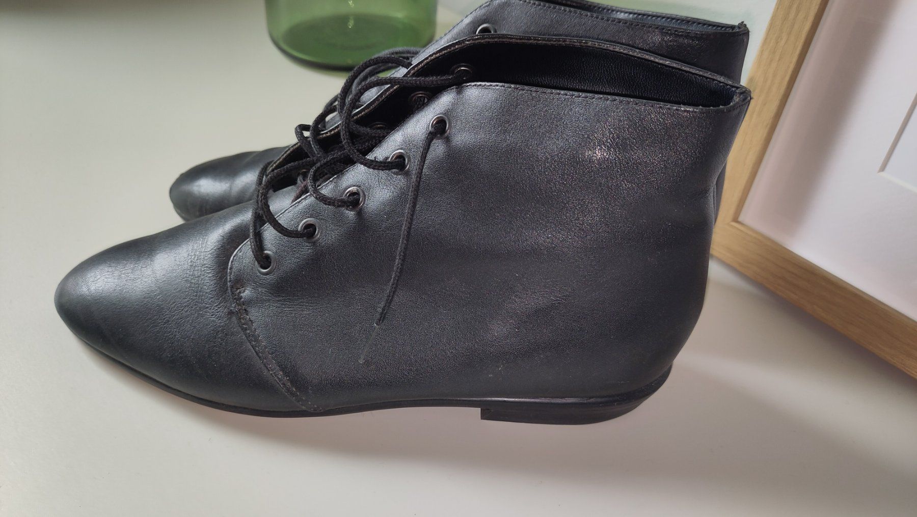 Chaussures femmes: Schwarze Stiefeletten, Grösse 7 – D'occasion à Neuenhof par zoralicia 4