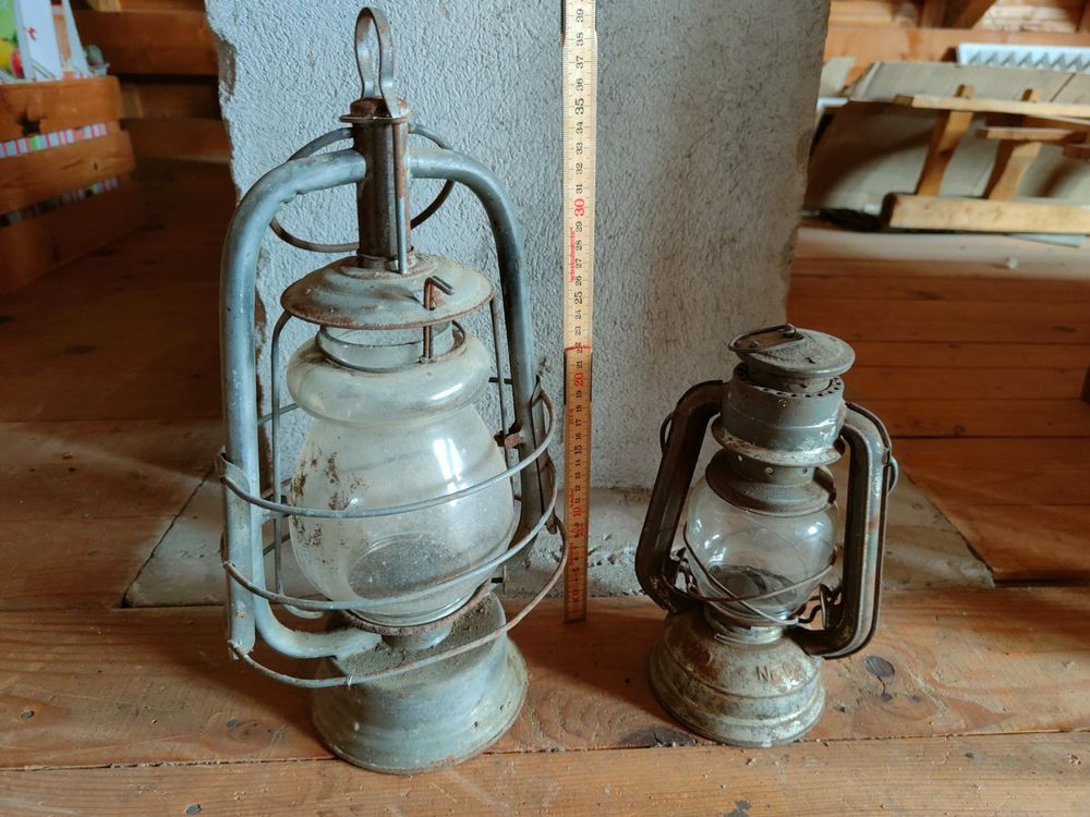 Yardwe Mini Petroleumlampen - 2 Stück Vintage Puppenhaus Deko Im Retro-Design