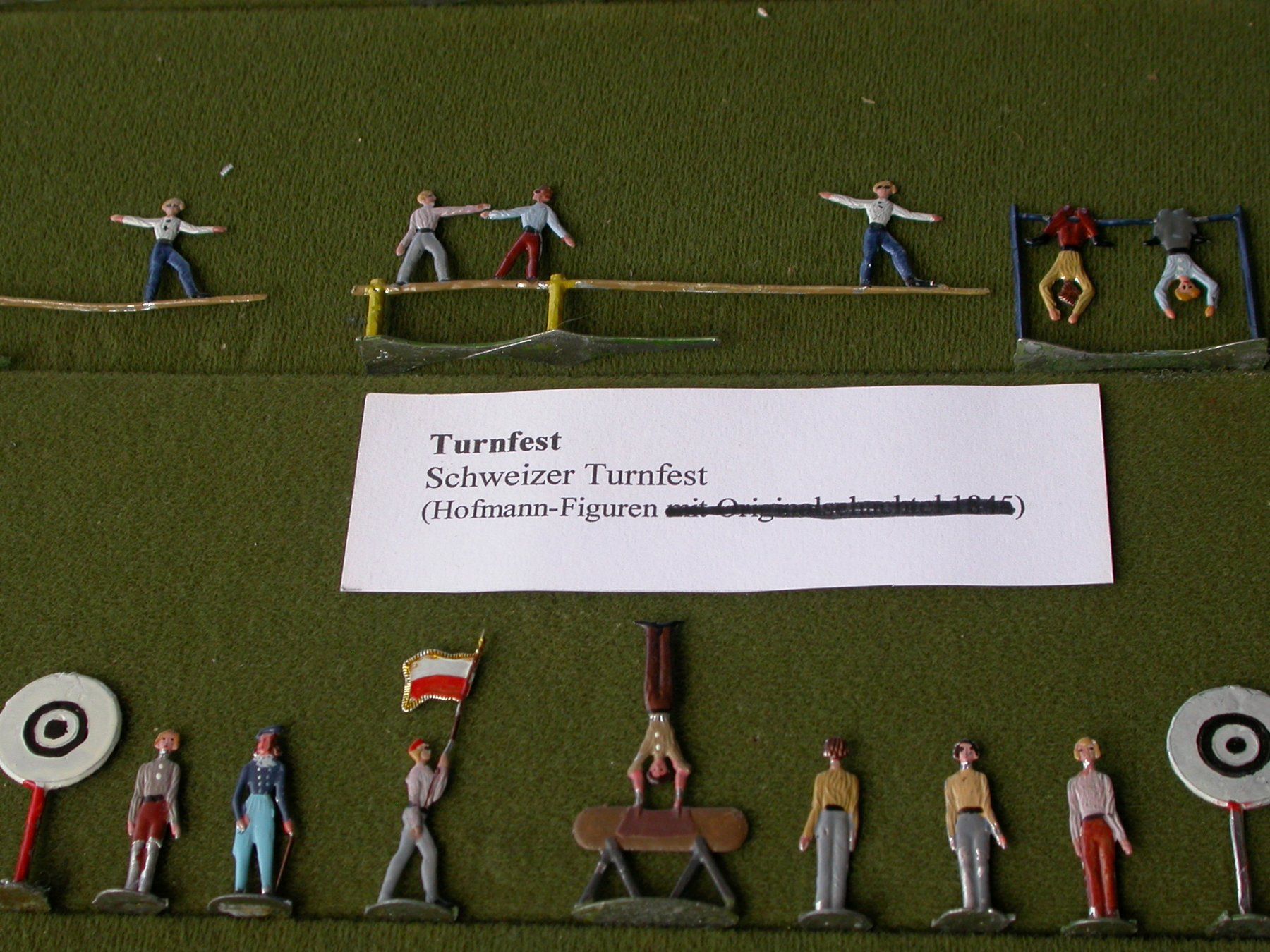 Statuette: Zinnfiguren: Schweizer Turnfest um 1900 – Usato da Zürich venduto da Marcel6887 2