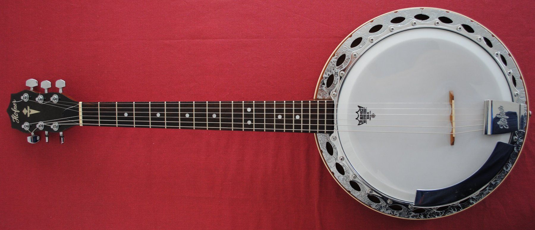 Höfner Strumenti musicali: Höfner Gitarren Banjo 6-String Modell 740 – Usato da Zürich venduto da peter541