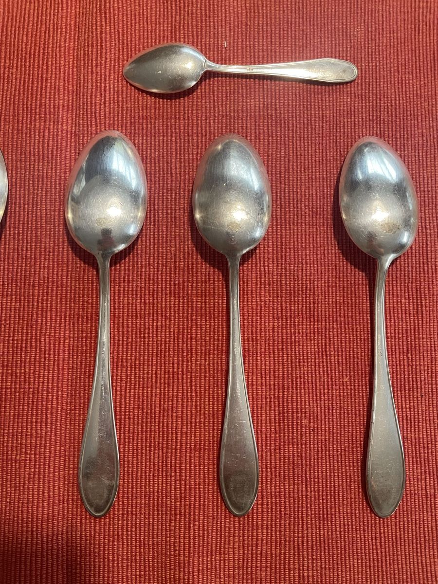 Löffel: 6 OKA Silberlöffel + 1 WMF Silber-Kaffeelöffel – Gebraucht aus Mollis von Maxi2607 4