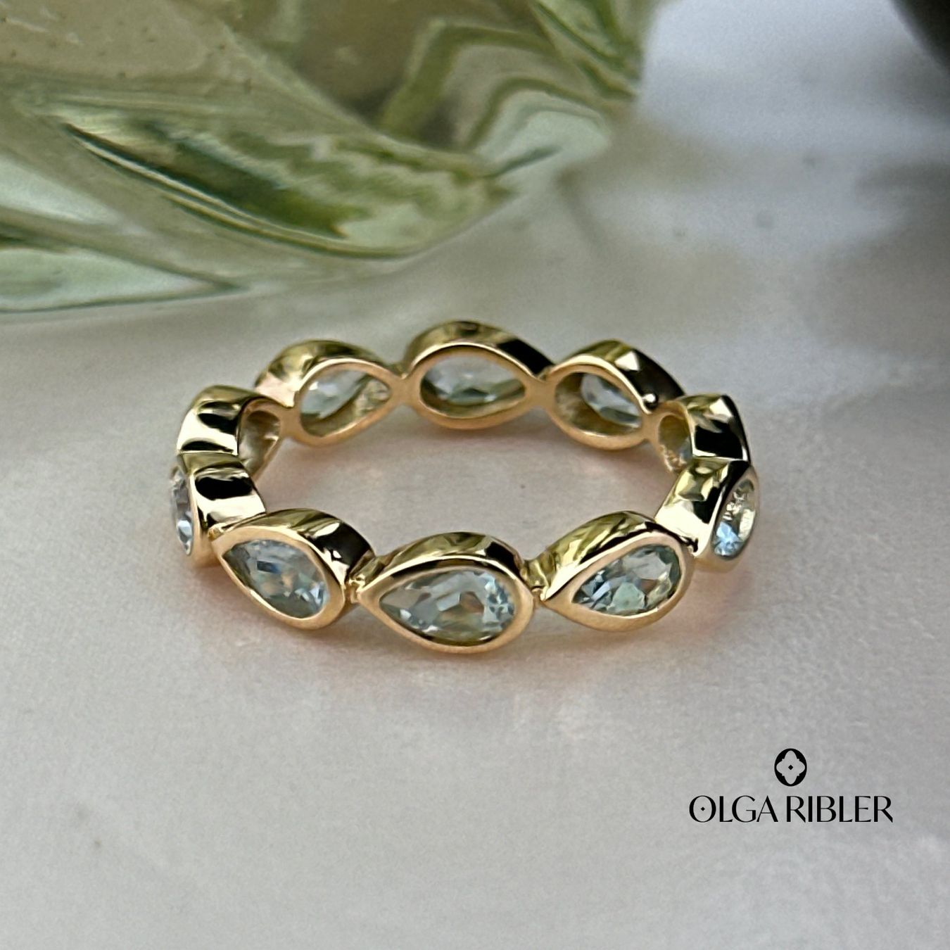 Olga Ribler Ringe: Memory Ring mit Blautopas Grösse 56 – Neu (gemäss Beschreibung) aus Luzern von Schmuckoutlet 3