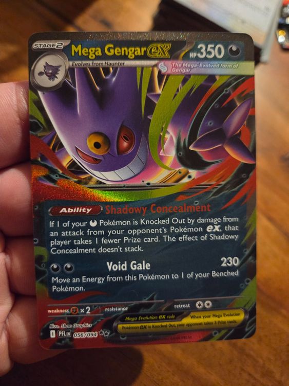 Mega Gengar EX 056/094 Pokemon phantasmal