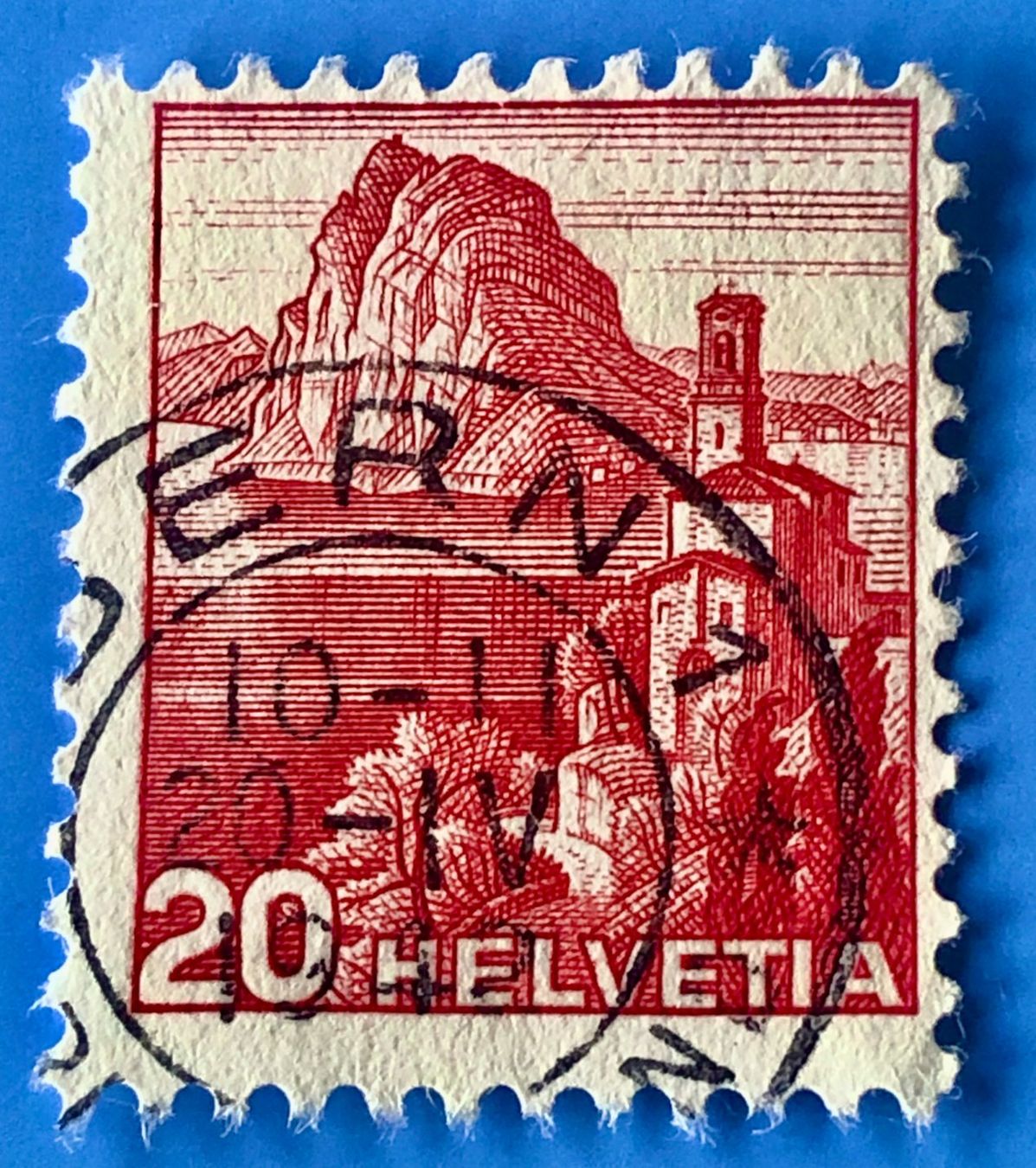 Tutti i francobolli: Nr.215 Landschaftsbilder Stempel  Bern – Usato da Aarau venduto da Billa007