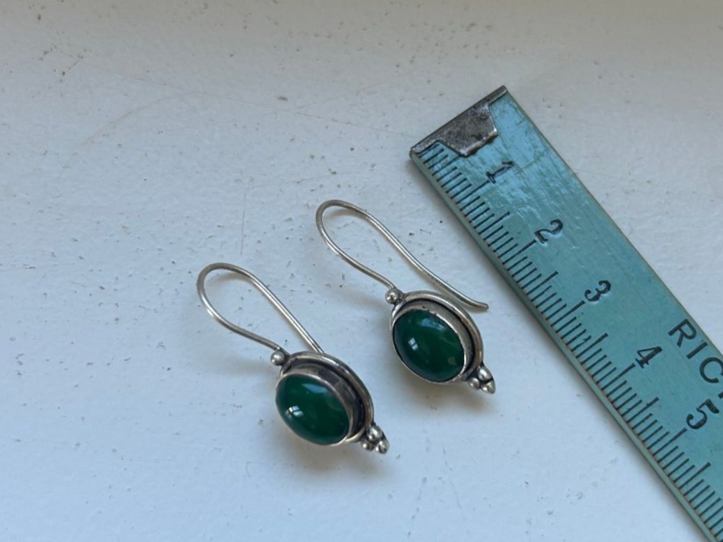 Ohrringe & -stecker: grüne Silberohrringe – Gebraucht aus Zürich von nes_259s 1