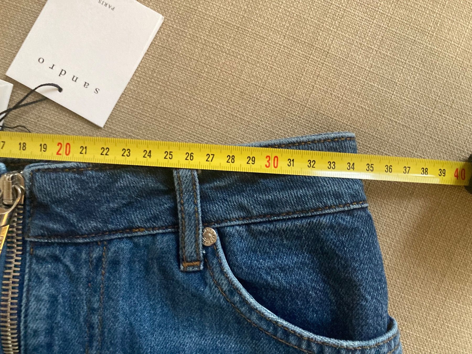 Sandro Jeans: Neue Jeans Sandro Patchwork (36 FR / 34 CH)‪ – Nuovo e nell'imballaggio originale da Luzern venduto da AM2nd 7