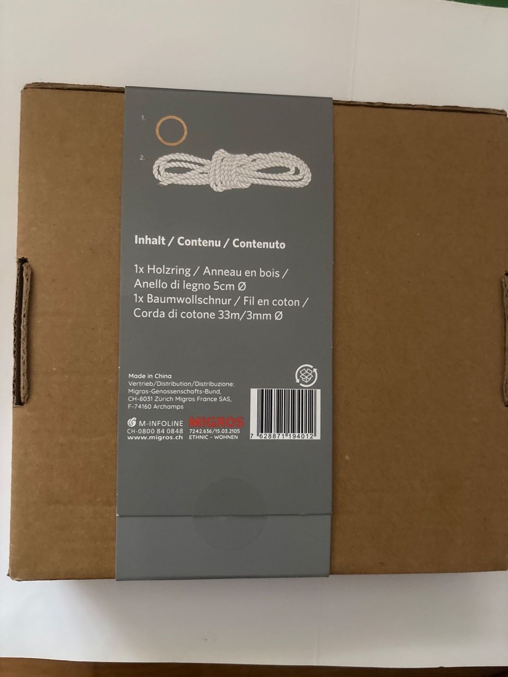Migros Tutte le decorazioni: Makramee Blumenampel Set DIY,neu&ungebraucht, Nr.16 – Nuovo e nell'imballaggio originale da Wallisellen venduto da AS.TZ. 3