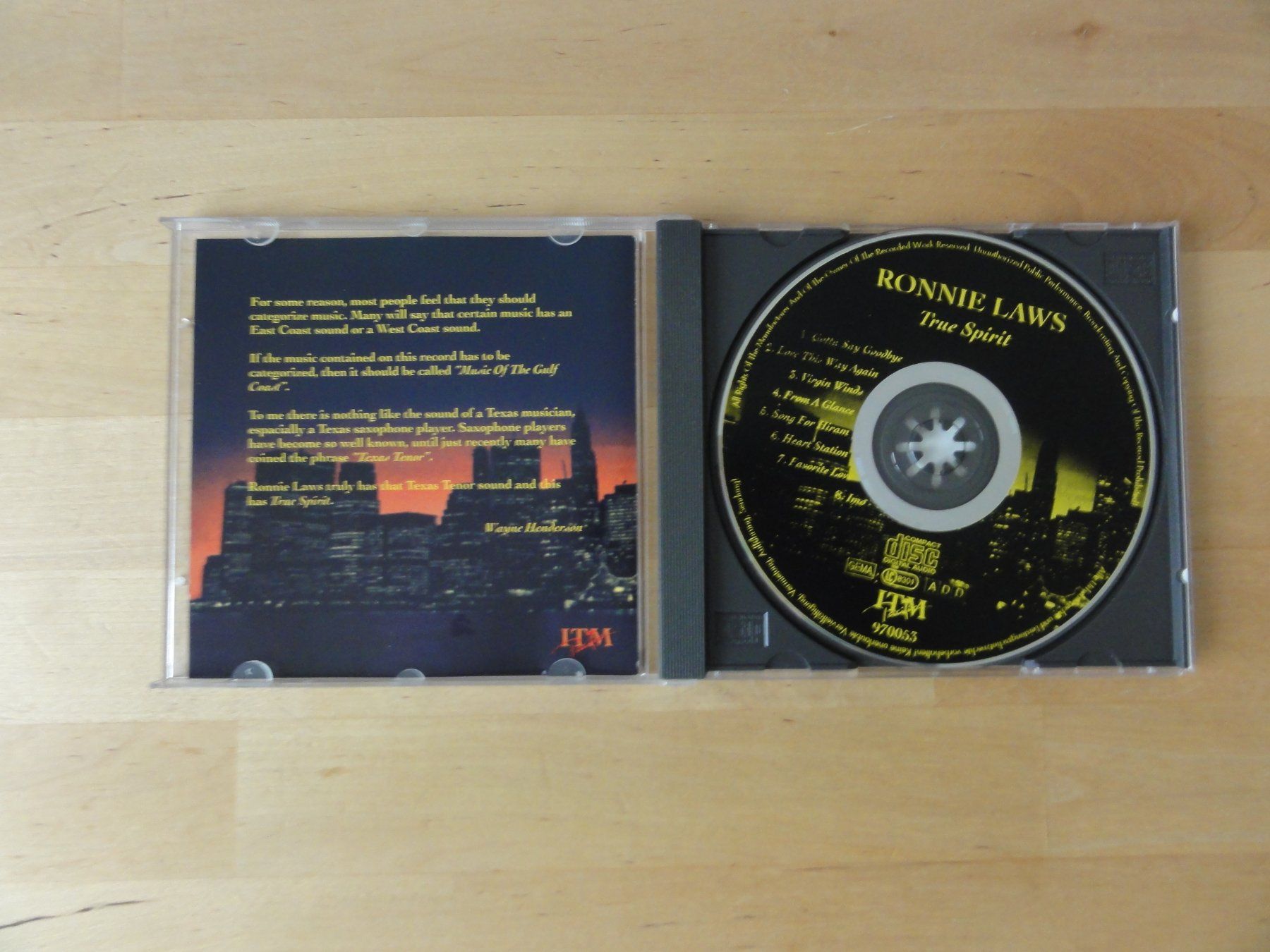 CD: RONNIE LAWS "True spirit" – Usato da zürich venduto da Goldimmund 1