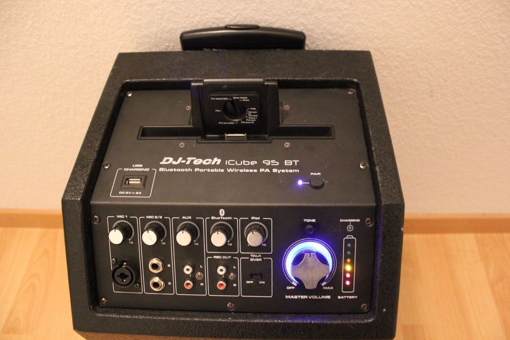 DJ-TECH icube 95 BT 簡易PA Bluetooth バッテリー - 楽器、器材