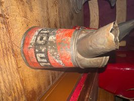 Ancien broc huile Motul pichet olkanne