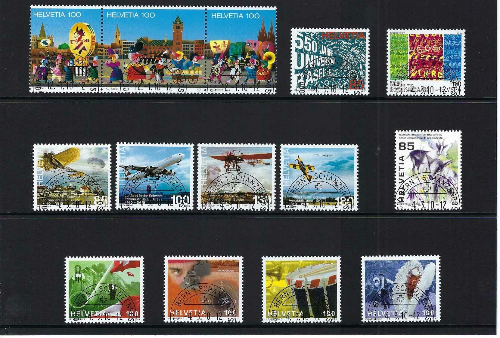 Tutti i francobolli: Schweizer Briefmarken Jahresset 2010 gestempelt – Usato da Diegten venduto da Pdiego 4