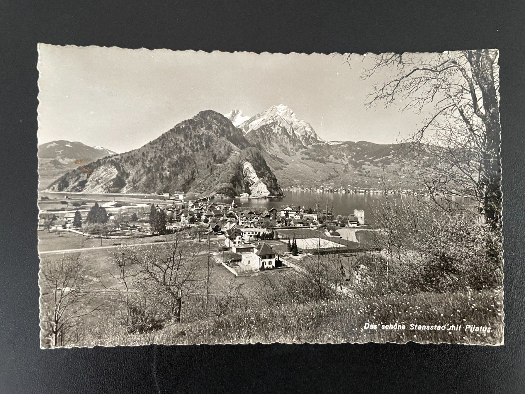 Cartoline postali: AK NW Das schöne Stansstad mit Pilatus – Usato da Thal venduto da Danny82