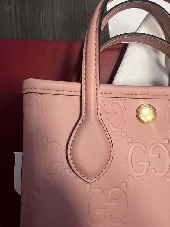 Gucci Borse da donna: Gucci Mini Tote Bag - Gilbert Calf GG / Rosa – Nuovo e nell'imballaggio originale da Oensingen venduto da TheBaggyClub 3